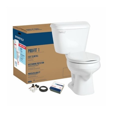 Mansfield Plumbing Products Prof1 WHT Toilet To Go 4130CTK